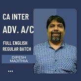 CA Inter Adv. Accounts | Regular Batch in Full English By Dipesh Majithia | For Jan 26 Exams